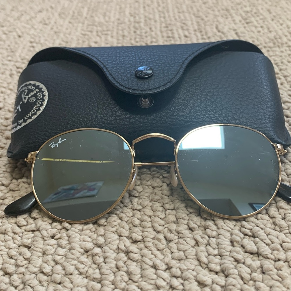 Rayban round  flat lenses sunglasses